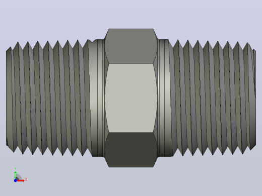三通-六角-38 NPT 管件-111前视缩略图