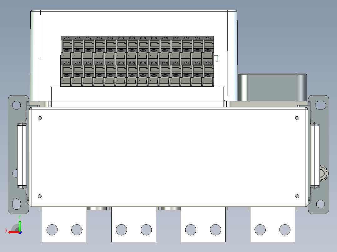 NA5-1600N_H200-630 F4万能式断路器三维模型202410后视图