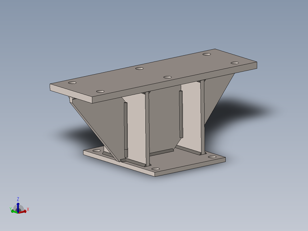 重型运输脚轮主视图