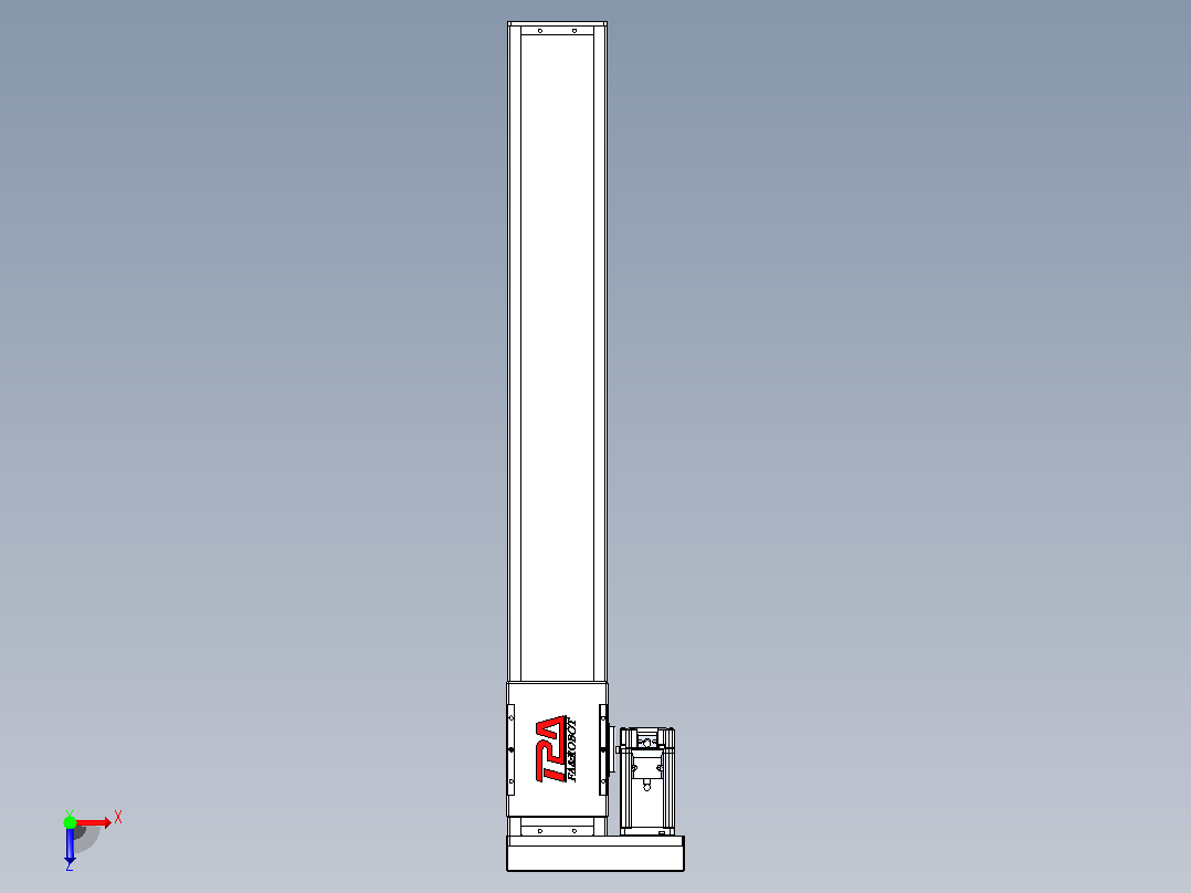滚珠丝杠直线轴带导轨全封闭TPA-HCR-110D-1610C-L700-MR-C-P40-N3俯视图