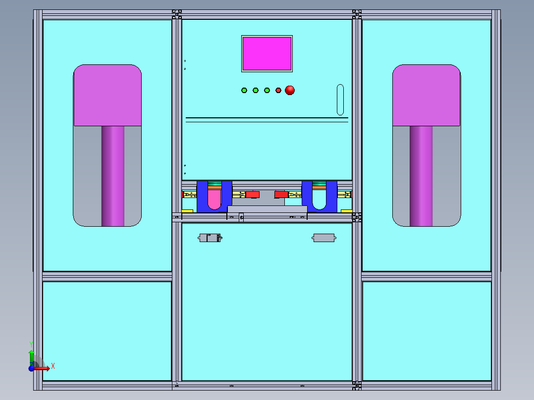 在线试超声波生产线 前视图