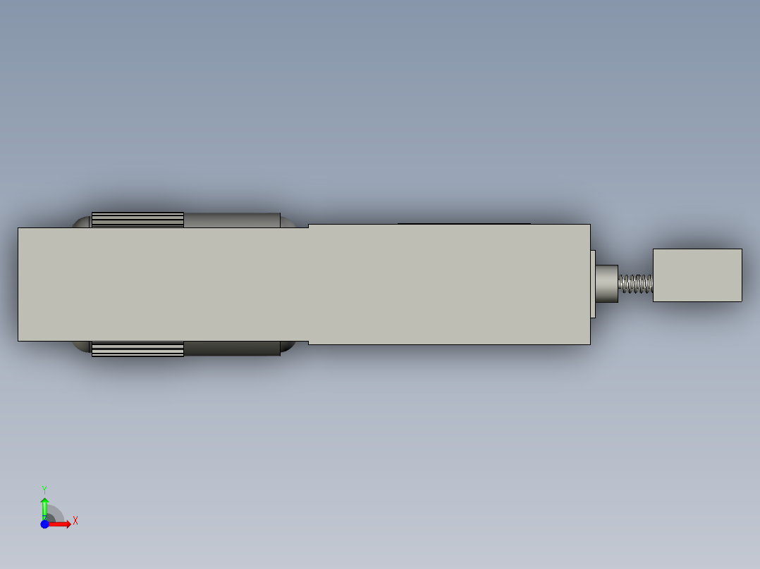 电主轴-轴承特性试验台设计前视图