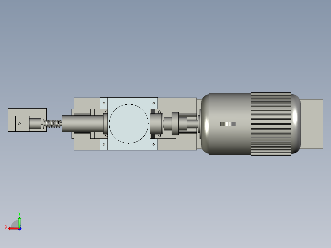电主轴-轴承特性试验台设计后视图