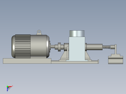 电主轴-轴承特性试验台设计俯视缩略图