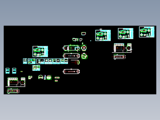 DN2400油气水三相分离器构造图CAD图纸