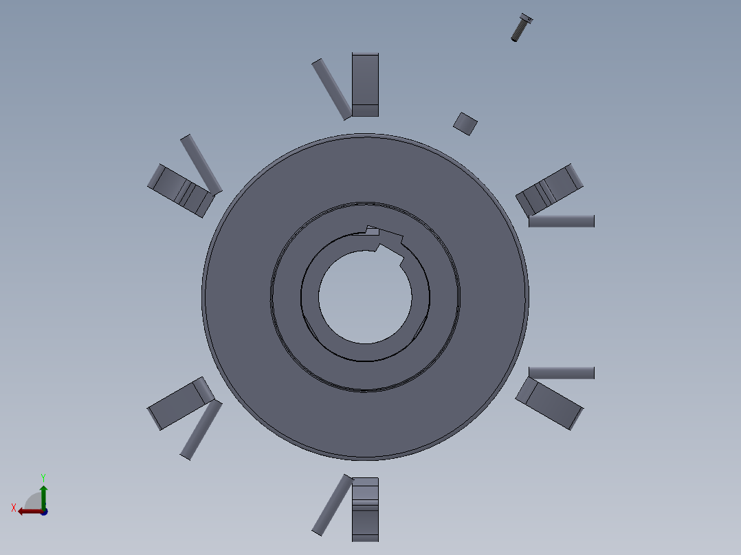 SW2011含特征层状离合器后视图