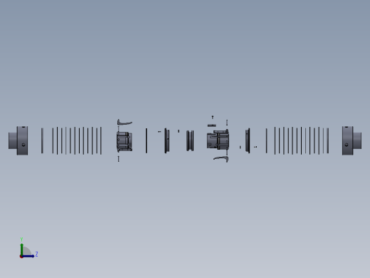 SW2011含特征层状离合器左视缩略图
