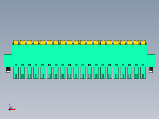 DEGSON 15EDG（公头） 3.81mm 螺钉锁紧，插拔式接线端子 FullPack-15EDGKNM-3.81-20P-14-00AH前视缩略图