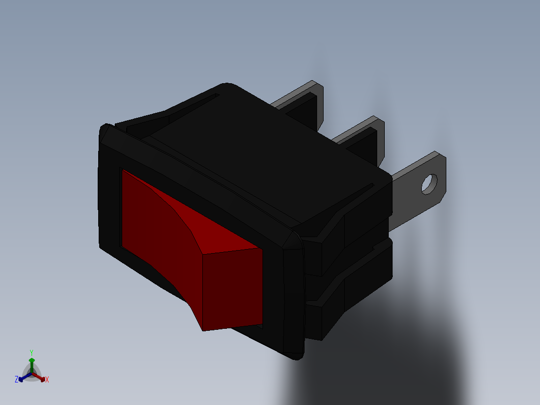 开关正等轴测图