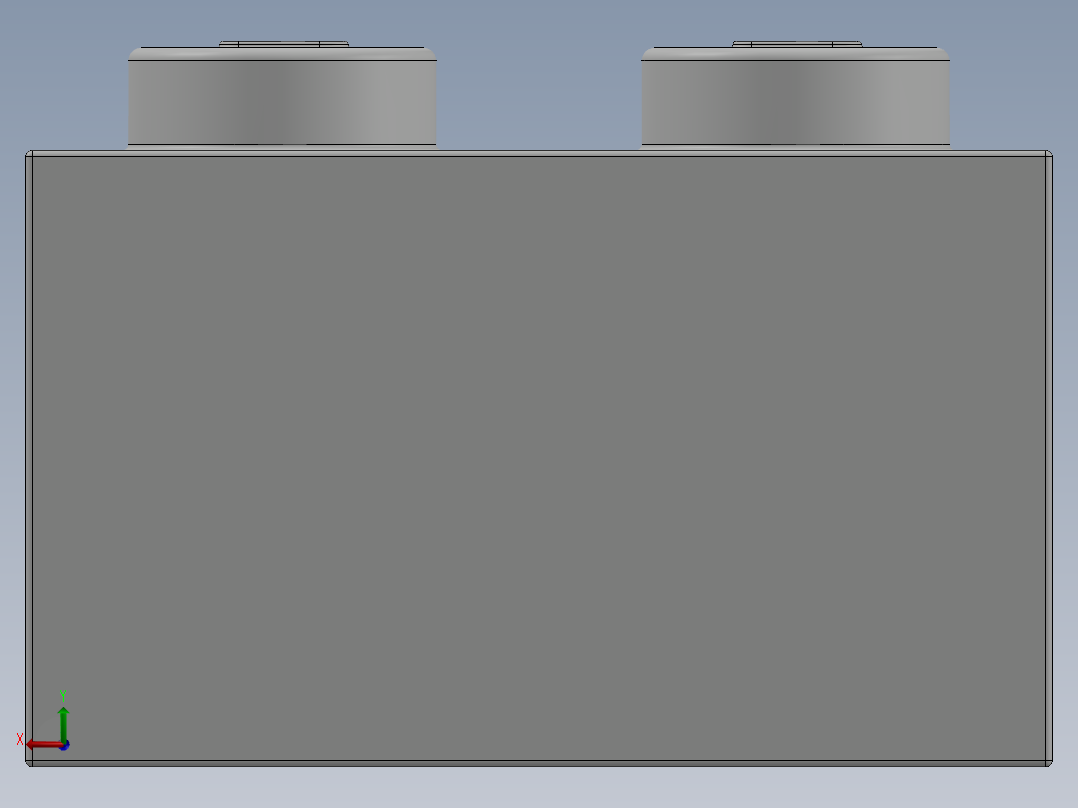 乐高套装 4421基本积木-300301 White Brick 2 x 2.SLDPRT后视图