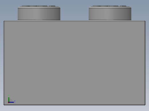 乐高套装 4421基本积木-300301 White Brick 2 x 2.SLDPRT左视缩略图