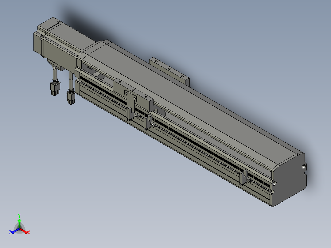 东锦丝杆传动-直线滑台模组DH85-C-L10-S250-BC-P400W-C3主视图