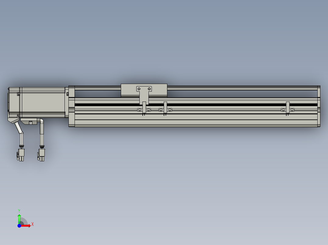东锦丝杆传动-直线滑台模组DH85-C-L10-S250-BC-P400W-C3前视图