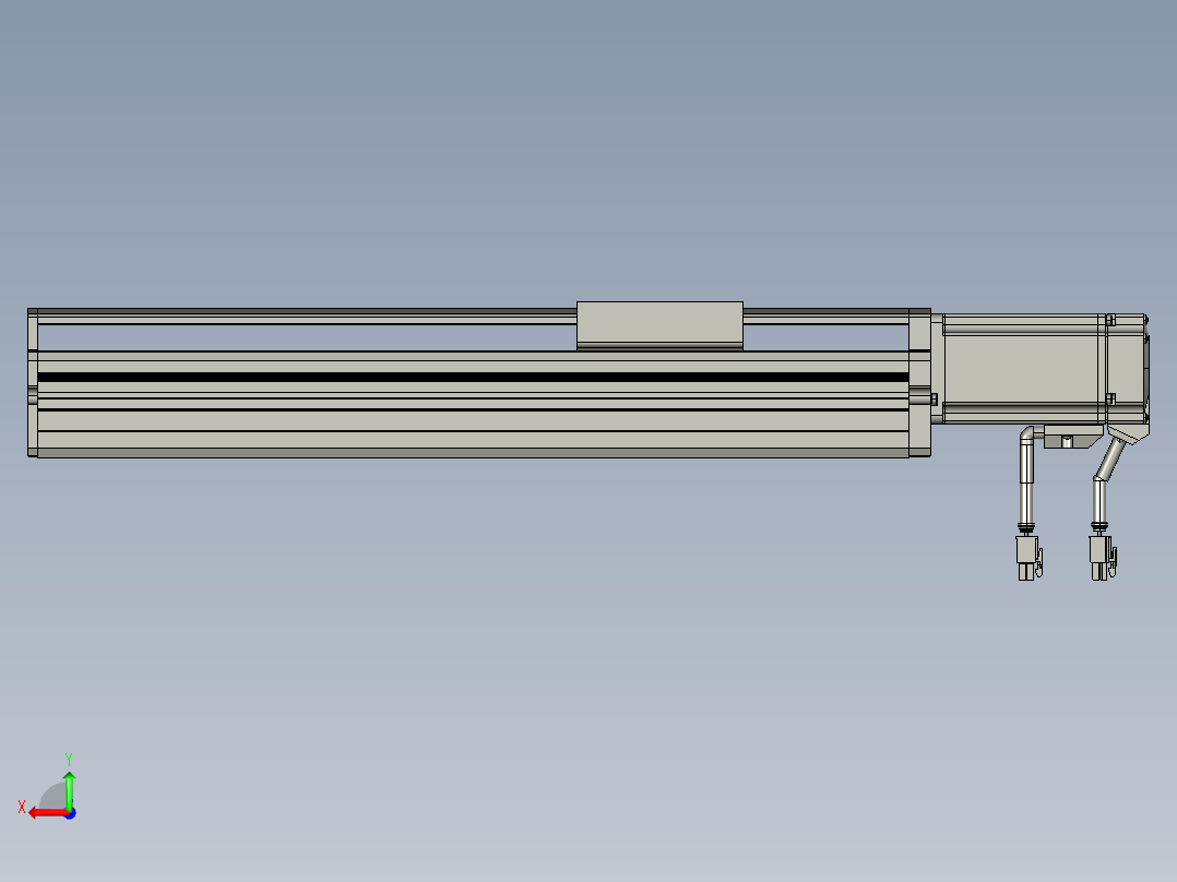 东锦丝杆传动-直线滑台模组DH85-C-L10-S250-BC-P400W-C3后视图