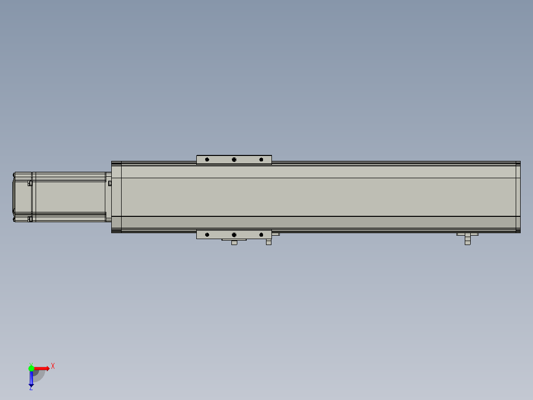 东锦丝杆传动-直线滑台模组DH85-C-L10-S250-BC-P400W-C3俯视图