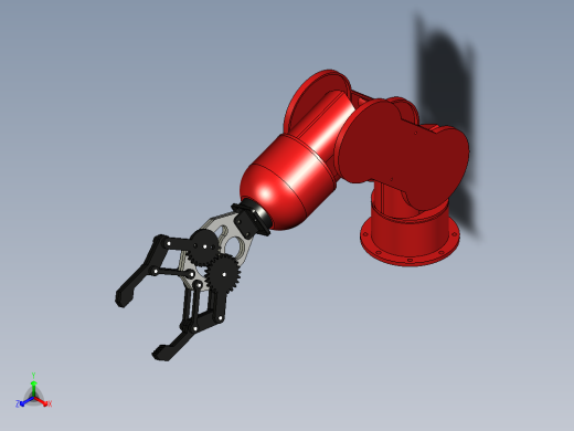 齿轮式机械夹爪主视缩略图