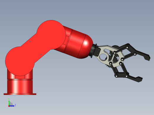齿轮式机械夹爪左视缩略图