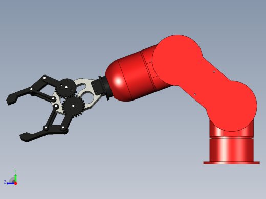 齿轮式机械夹爪右视缩略图