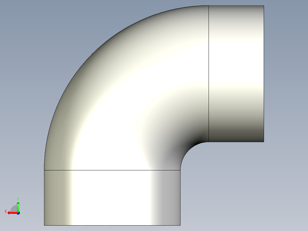 2GIC (B) 90用溶剂焊接的弯头弯头后视图