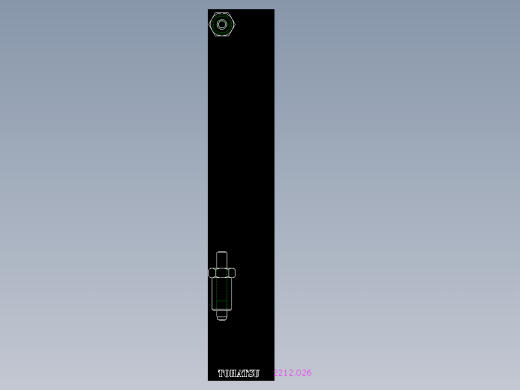分割定位柱(無卡鎖B)2212-2D多系列多零件图纸模型