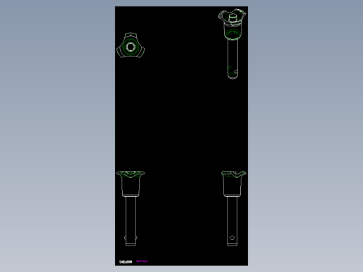 定位扣件2237-2D多系列多零件图纸模型