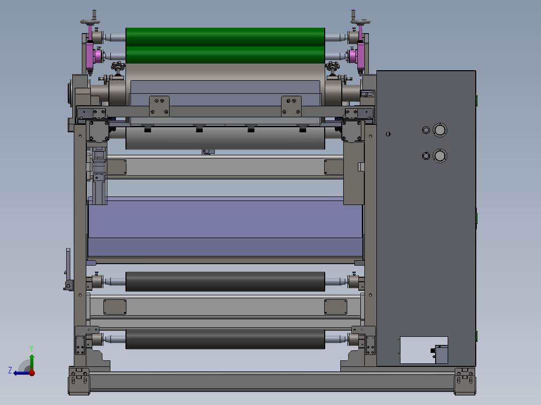 狭缝涂布头右视图