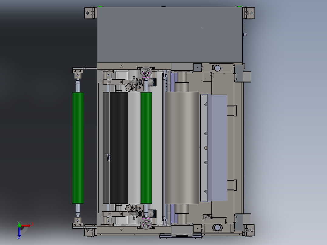 狭缝涂布头俯视图