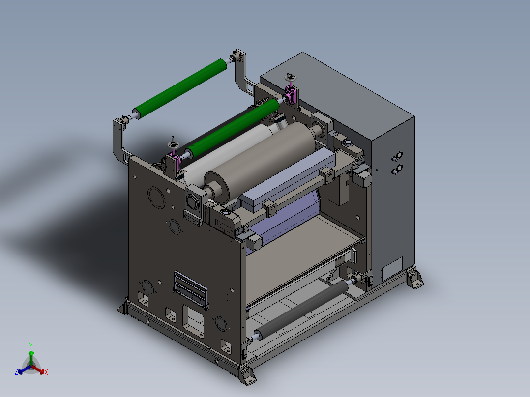 狭缝涂布头正等轴测图