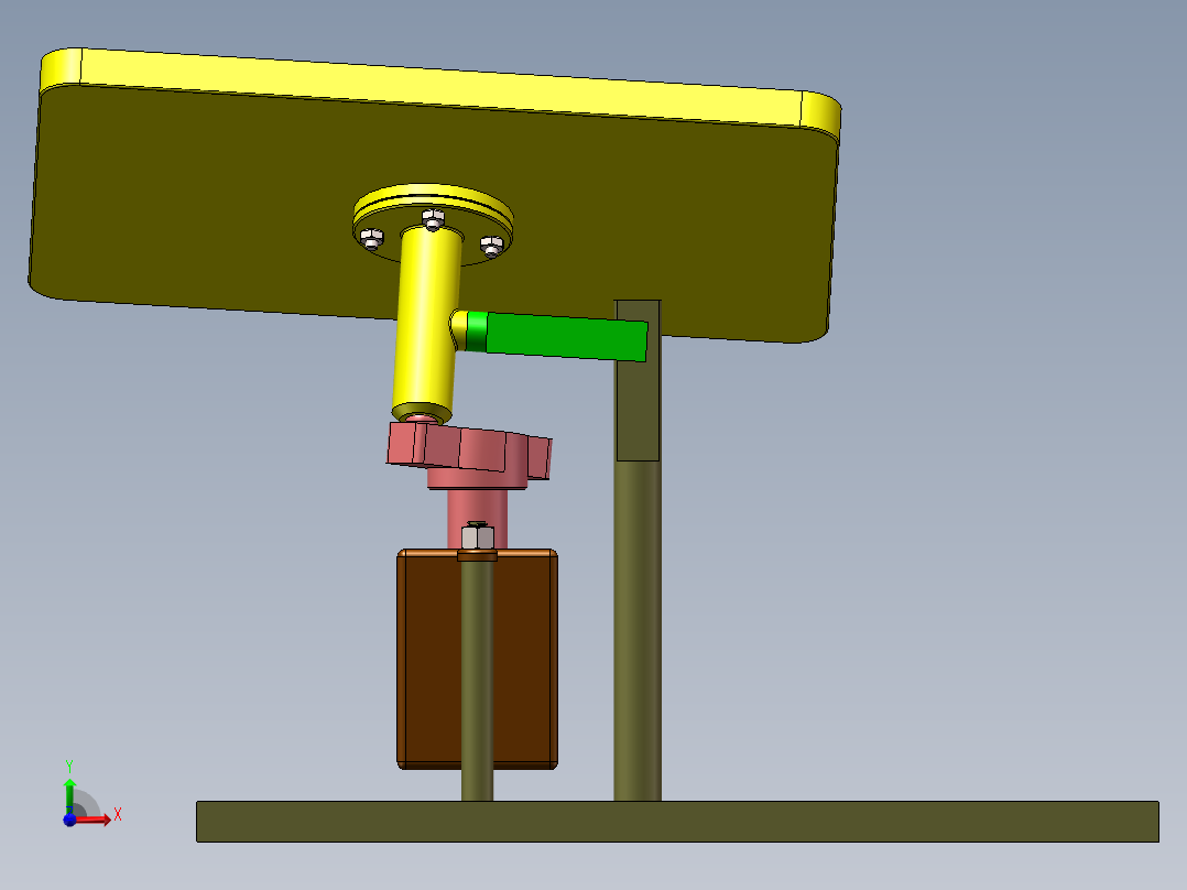 偏心摇摆机构1前视图