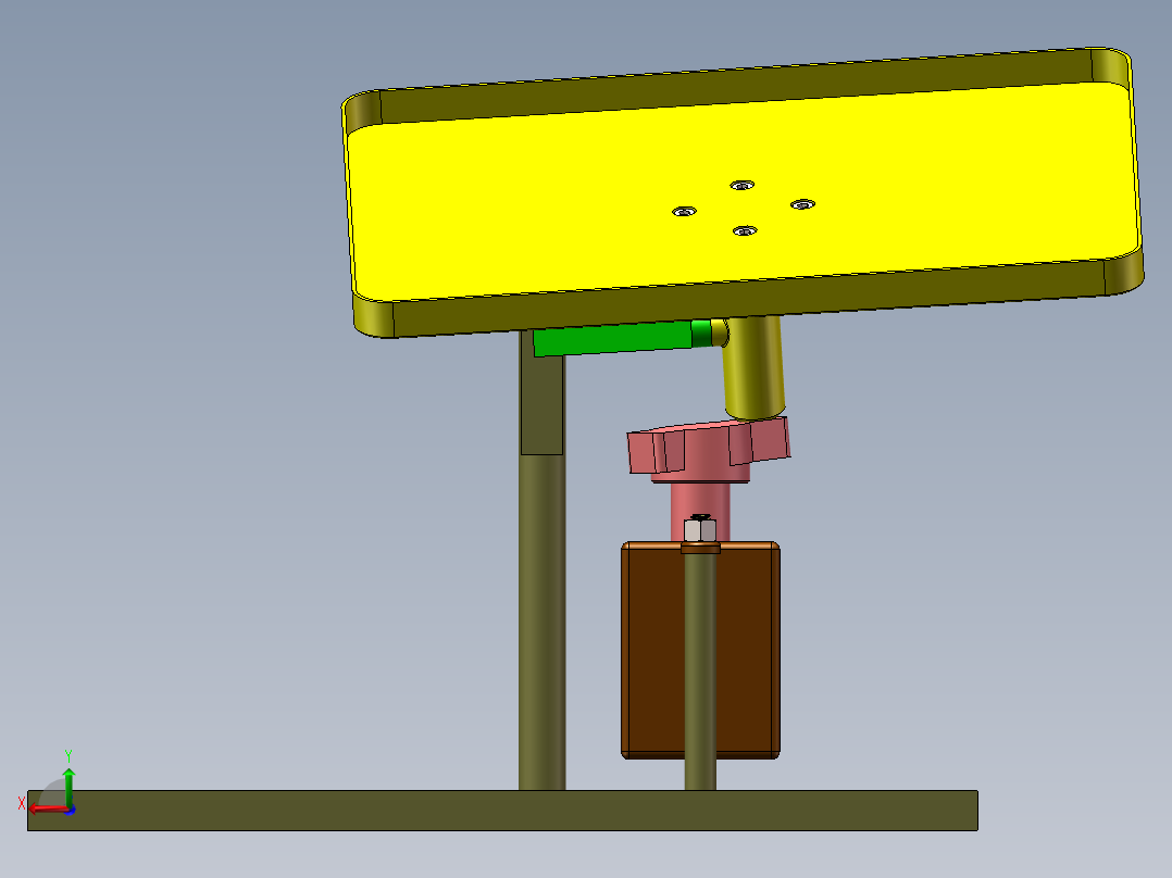 偏心摇摆机构1后视图