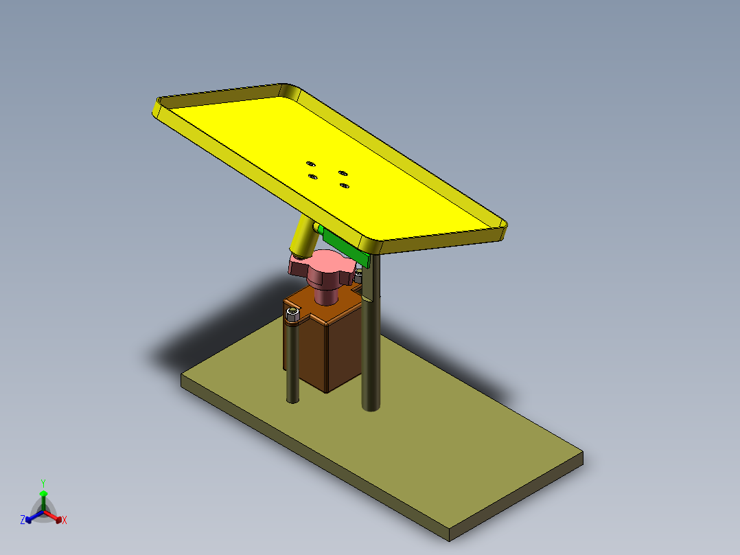 偏心摇摆机构1正等轴测图