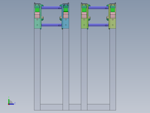 平皮带流水线返回端模块左视缩略图
