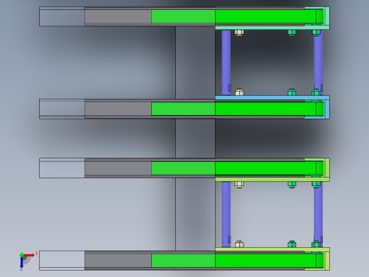 平皮带流水线返回端模块俯视缩略图
