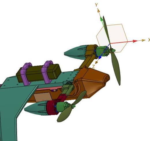 垂直升降固定翼三轴飞行器缩略图
