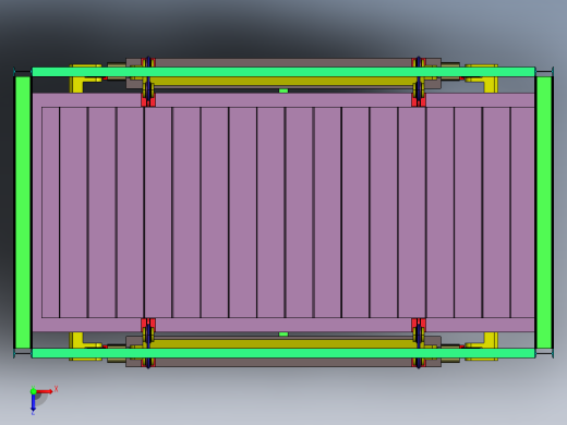 立体车库升降车库(2车位)三维SW模型俯视缩略图