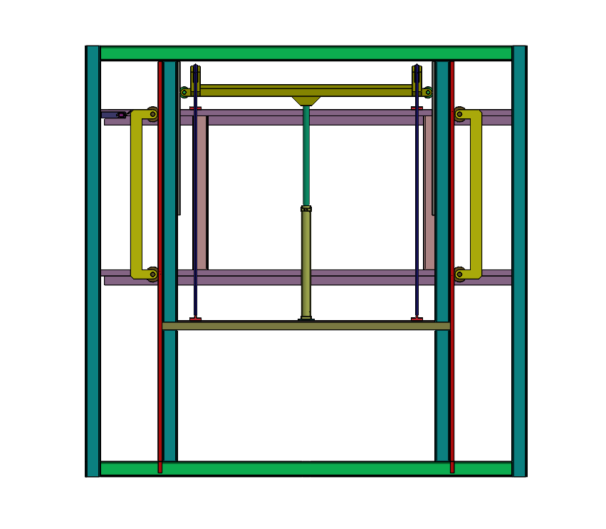立体车库升降车库(2车位)三维SW模型