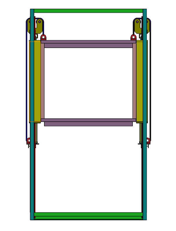 立体车库升降车库(2车位)三维SW模型