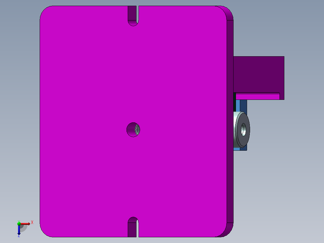 十字轴零件钻φ8孔夹具设计资料含三维+二维+工序卡+说明书俯视图