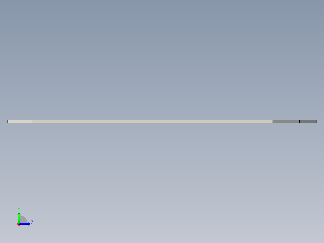 俄罗斯红土地2K25式152mm激光末制导炮弹左视图
