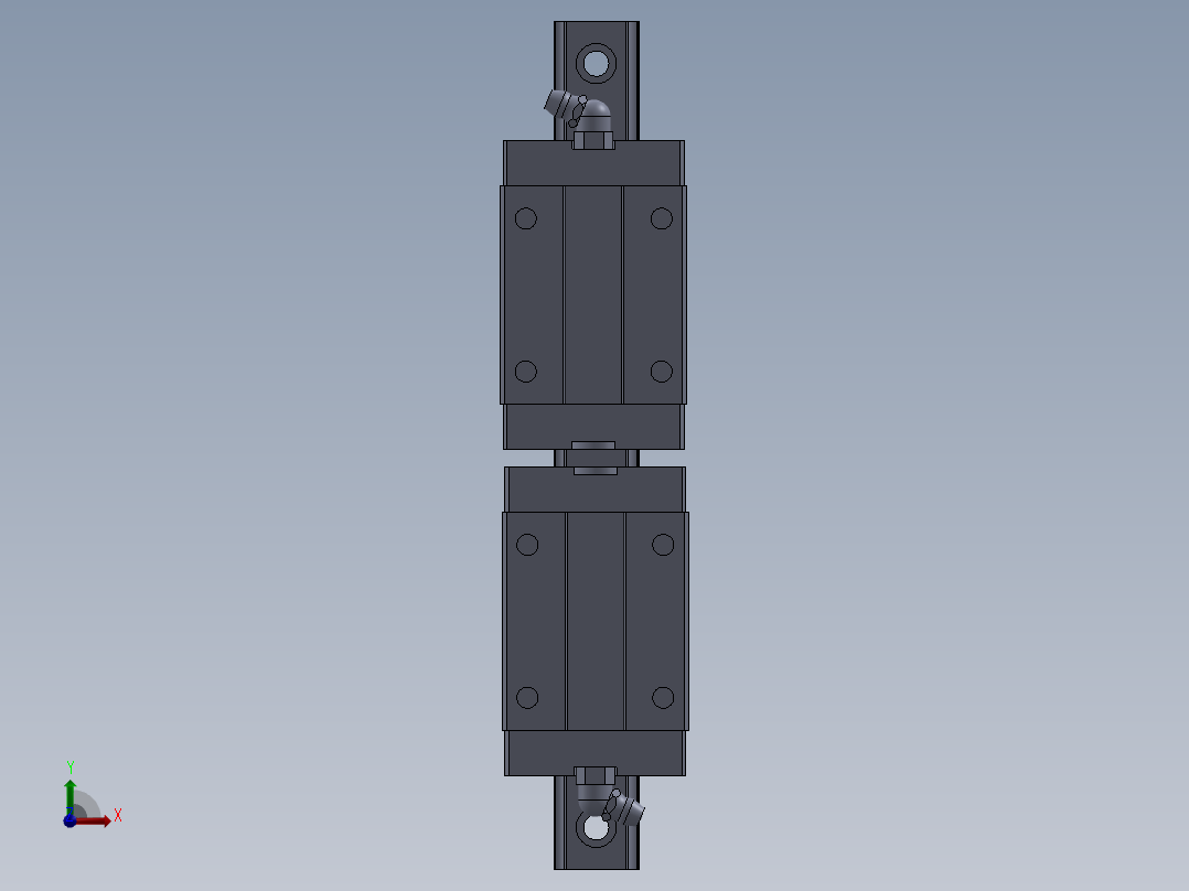 导轨、丝杆前视图