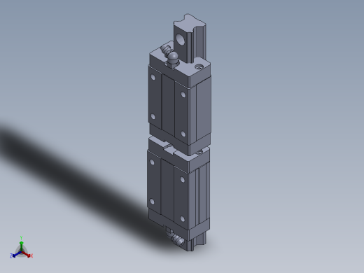 导轨、丝杆正等轴测缩略图