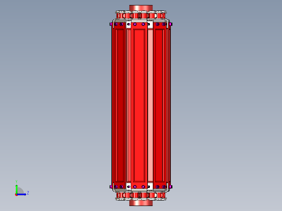 输送带-滚子板链---stp左视图