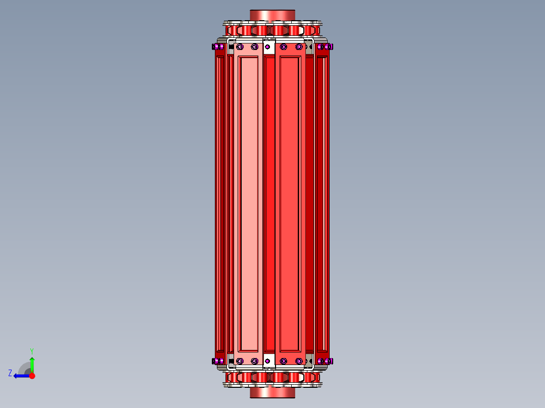 输送带-滚子板链---stp右视图