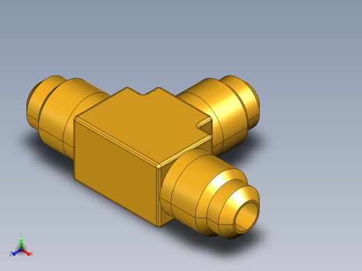 扩口式工业通用硬管接头Union Tee 244F-4