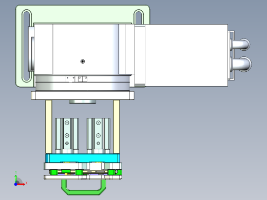 X1-笔记本CNC工装夹具三维模型CNC6-01-12前视缩略图
