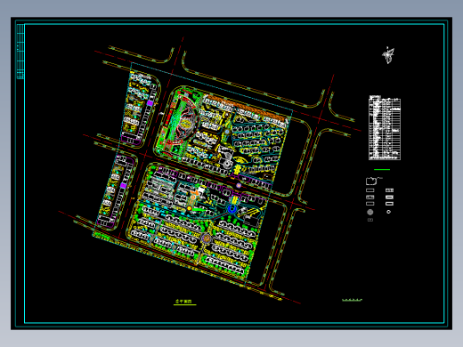 小区建筑规划平面图