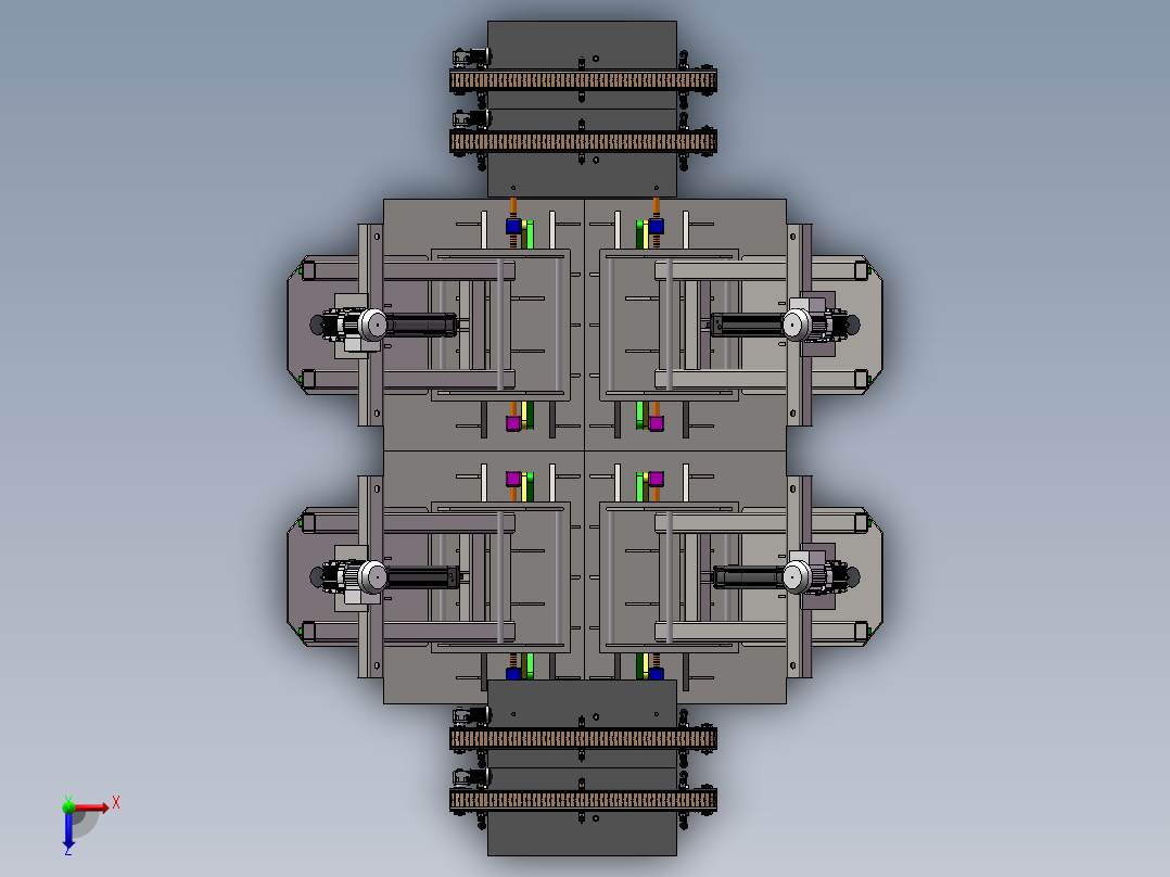 金属材料杂质自动检测设备sw17可编辑俯视图