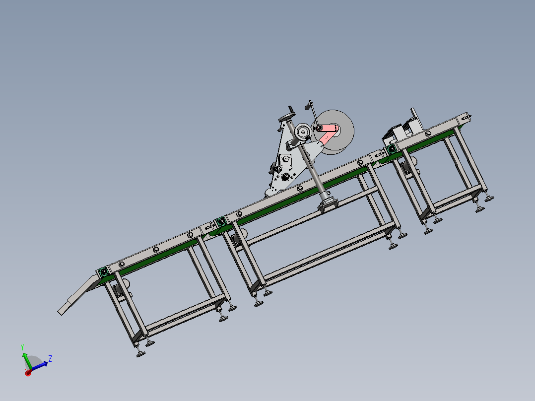 自动智能贴标机结构设计