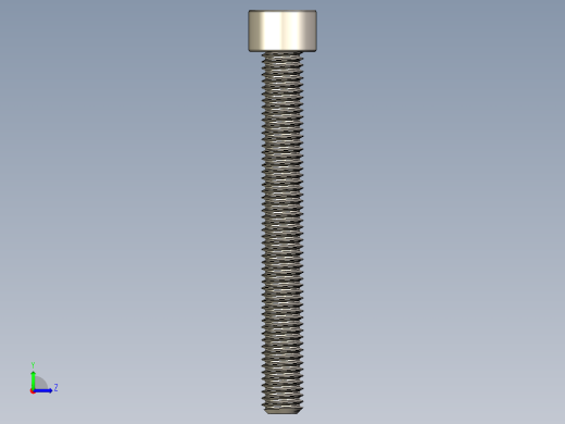 Screw_DIN_912_M8x70F_A2.STEP公制内六角螺钉左视缩略图