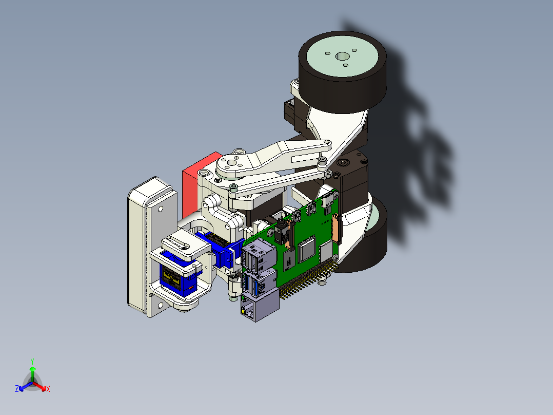 连杆双足平衡机器人3D+X-T格式
